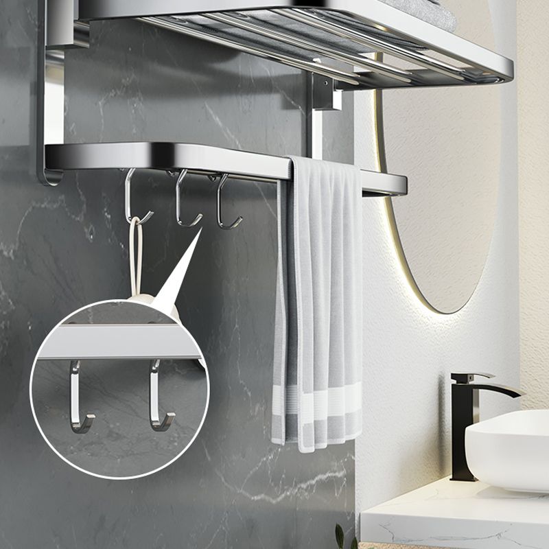 Polierter Chrom Moderner Badezimmer Zubehör Set aus Edelstahl mit Badregal/Handtuchhalter