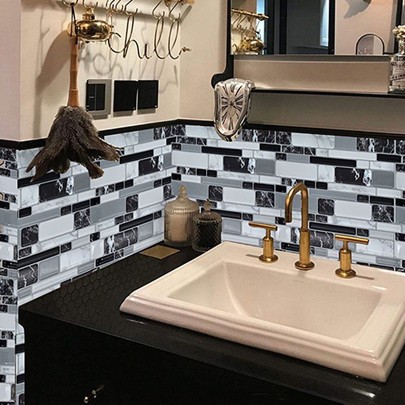 Buntes Mosaik Peel & Stick Fliesen Wasserdicht für Rückwand