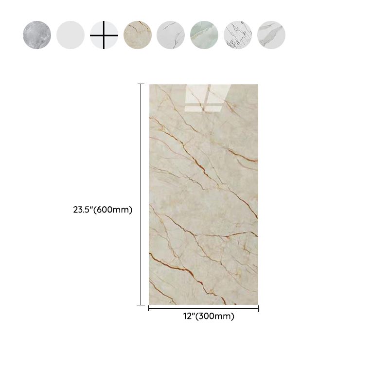 Fleckenresistente Peel & Stick Fliese Marmor-Effekt Einzelne Fliese für Küchenrückwand