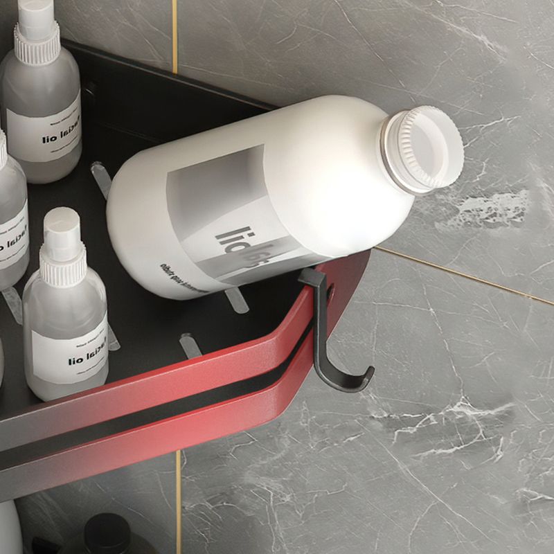 Modern 2/3-teiliges Badezimmer-Set Edelstahl Dreieckige Badregal aus Aluminium