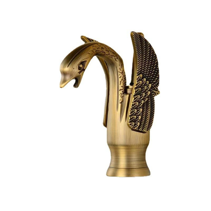 Brehn | Vollmessing Badezimmer Waschbeckenarmatur Warm- und Kaltwasser Einhebel-Waschbeckenarmatur