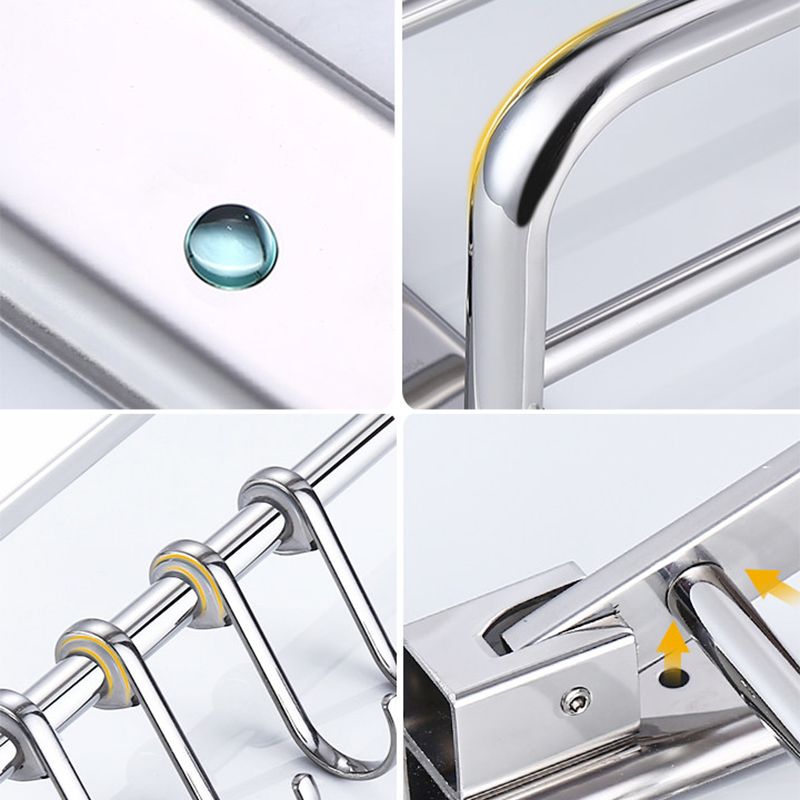 Silber zeitgenössische Badezimmeraccessoires als Einzelstücke oder als Set