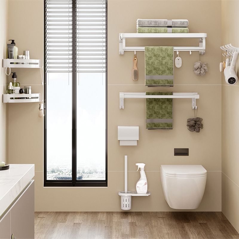 Modernes Badezimmerzubehör Set Handtuchstange Weiß Badregal Badezimmerzubehör Set