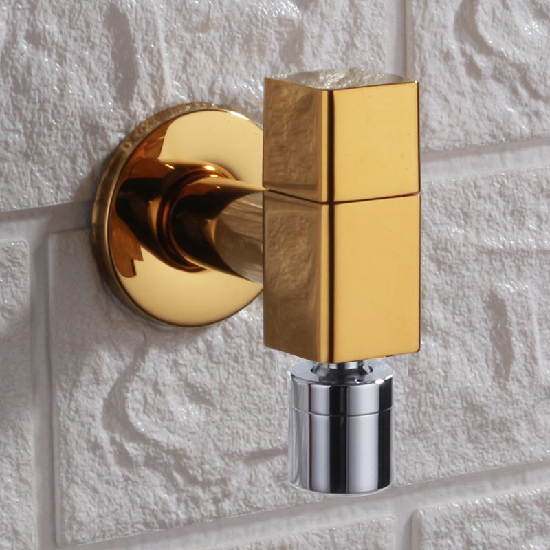 Moderner, wandmontierter Badezimmer-Armaturenknopfgriff aus massivem Messing, rund