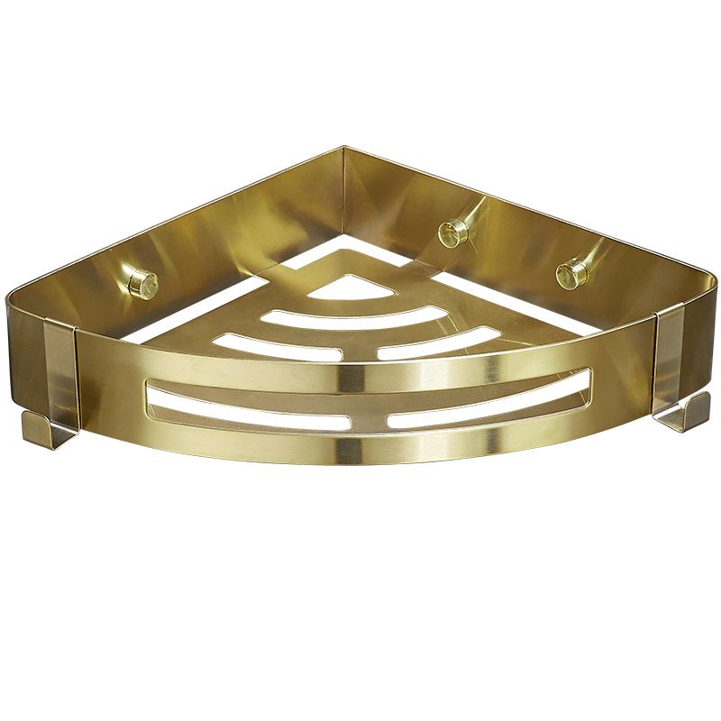 Brehn | Modern Gold/Silver 3-teiliges Badezimmer-Zubehörset, Bade-Regal