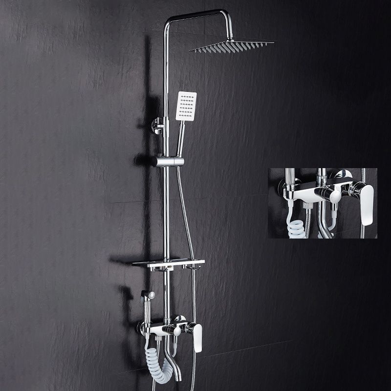 Modern verstellbarer Wasserfluss Duscharmaturen Duscharm Duschanlage an der Wand