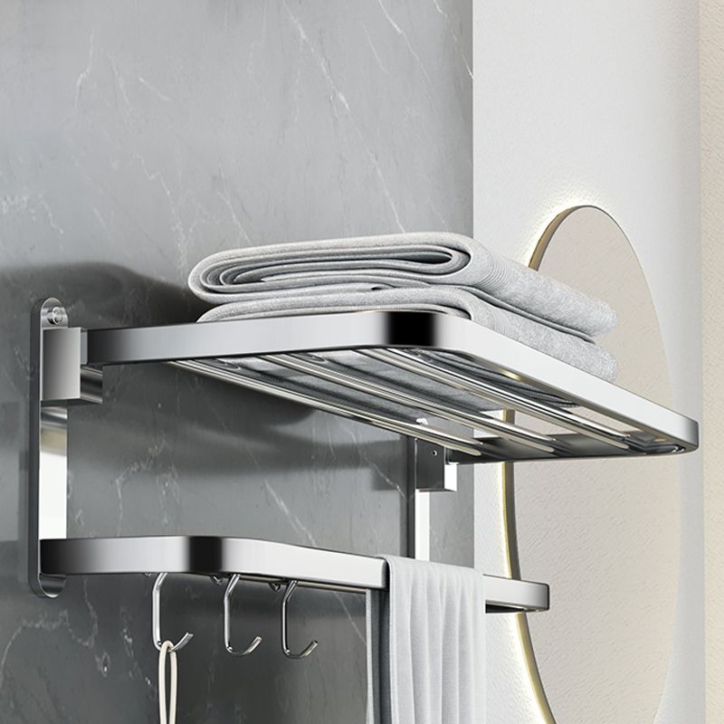 Polierter Chrom Moderner Badezimmer Zubehör Set aus Edelstahl mit Badregal/Handtuchhalter