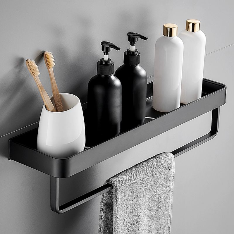Matt Schwarz Badezimmer Set Modern 1/2 - Stück Edelstahl Badregal