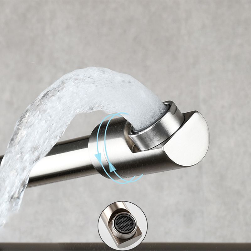 Moderner Zieh-Auslauf-Wasserhahn Einhebel Wandmontierter Topf-Füller Niedriger Profil 1-Loch Füller
