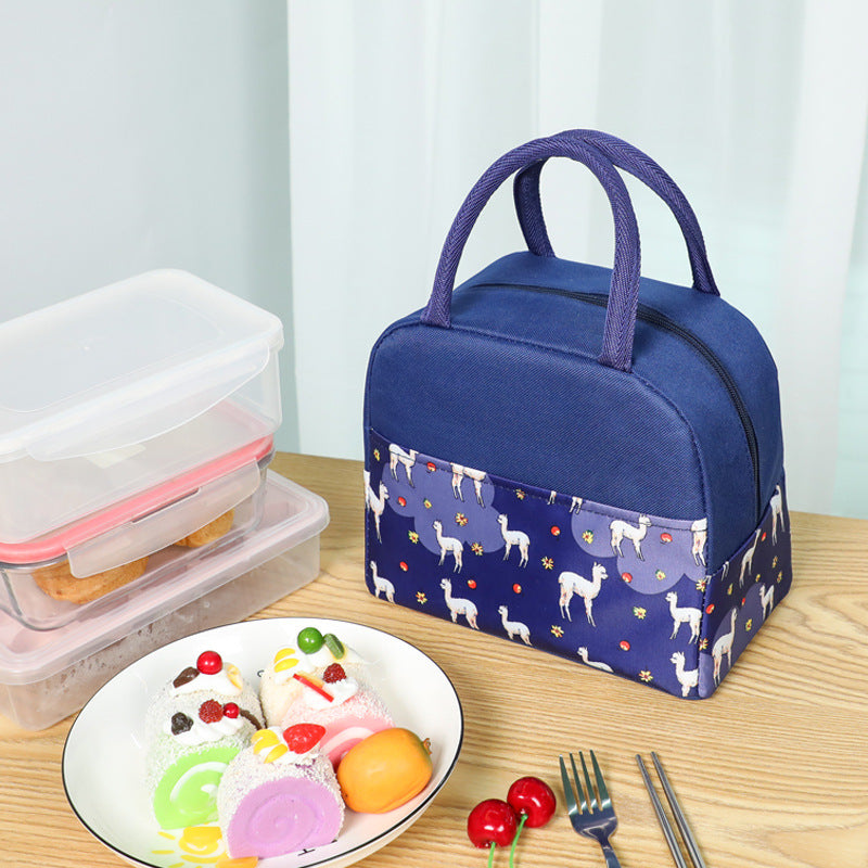 Isolierte Lunch-Tasche mit Trendigem Flamingo-Muster Brehn