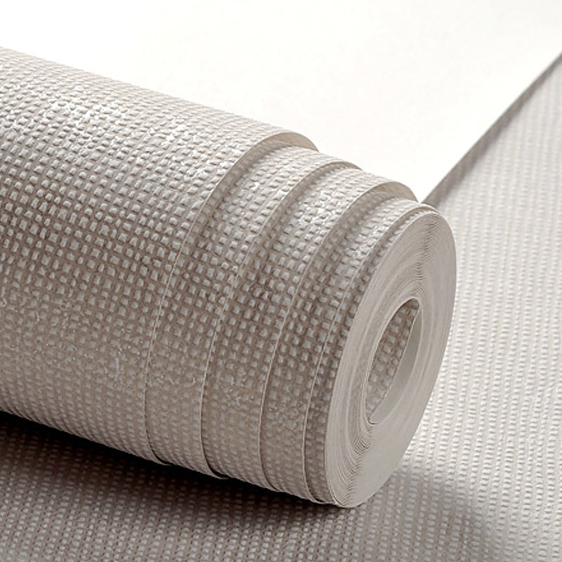 Brehn | Minimalistische Ruit Solide Wallpaper Roll Zachte Kleur Vlekbestendige Wandkunst voor Slaapkamer