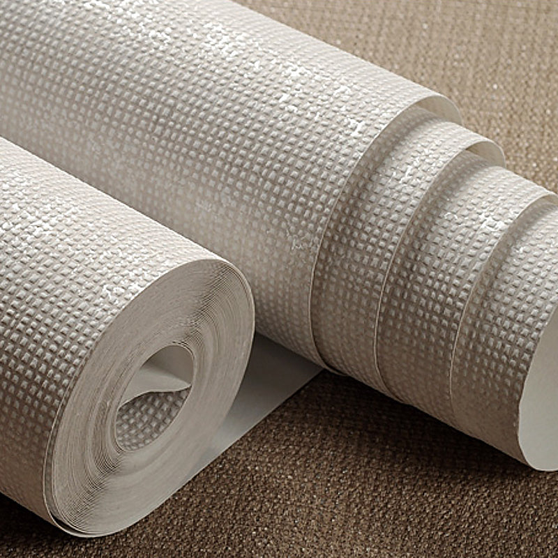Brehn | Minimalistische Ruit Solide Wallpaper Roll Zachte Kleur Vlekbestendige Wandkunst voor Slaapkamer