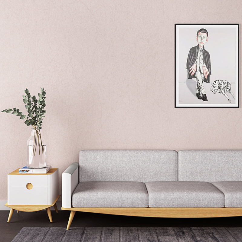 Brehn | Eenvoudig Effen Behangrol voor Slaapkamer 33' L x 20.5" B Wanddecoratie in Pastelkleur