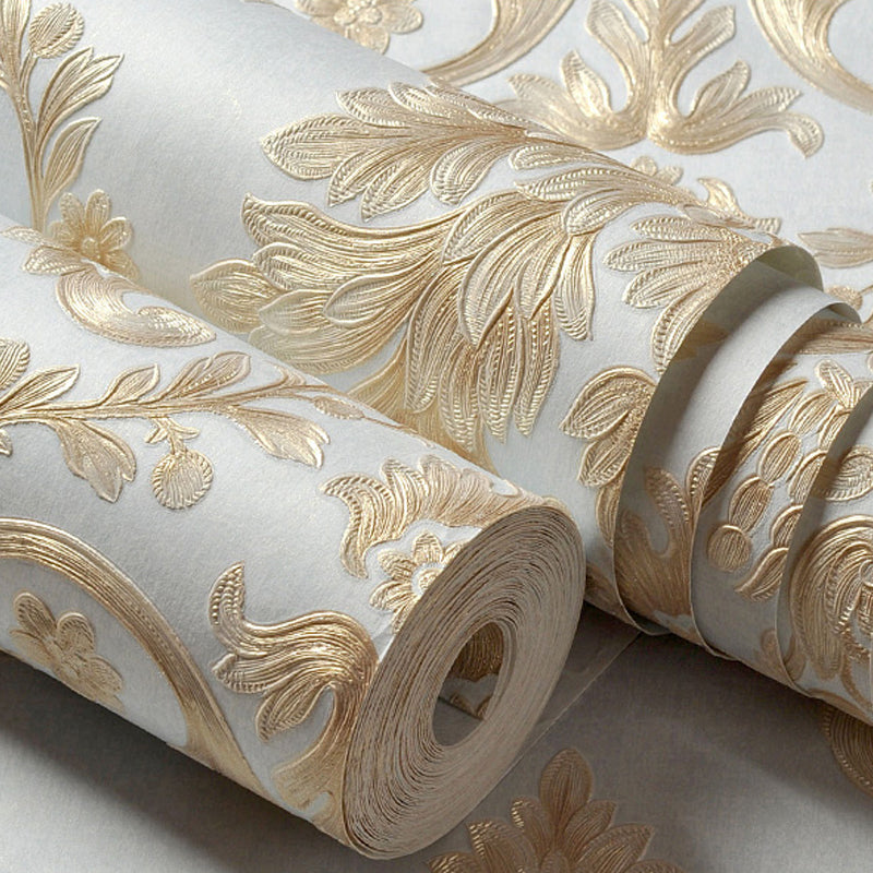 Brehn | Zacht Kleurrijk Luxe Behangrol 54,2 m² Jacquard Muurdecoratie voor de Woonkamer
