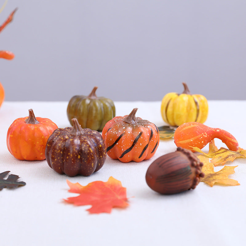 Dekorativer Herbst Kürbis Sammlung