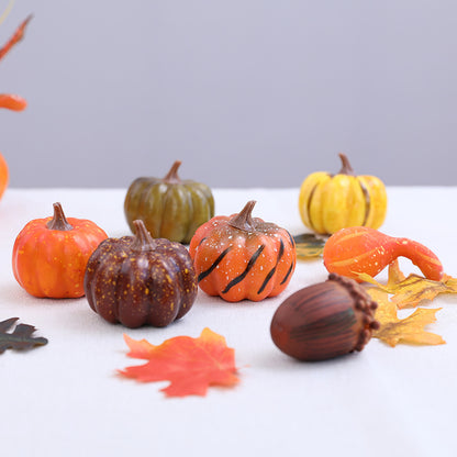 Dekorativer Herbst Kürbis Sammlung
