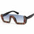 Damen elegante Glitzer-Sonnenbrille mit markantem Rahmen Brehn