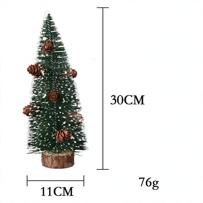 Mini-Weihnachtsbaum aus Kiefernnadeln, beschneit, 10-40cm