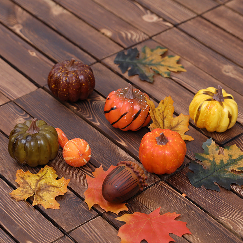 Dekorativer Herbst Kürbis Sammlung