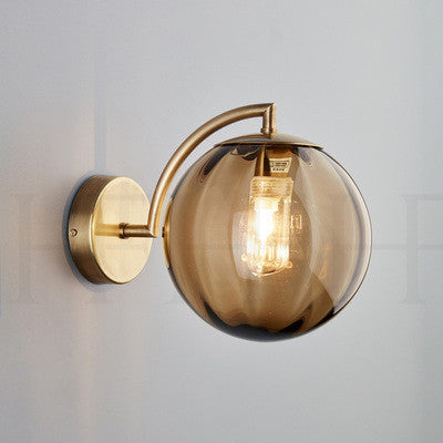 Künstlerische Globus-Wandlampe