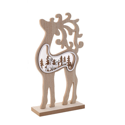 Holz Rentier Figur Dekoration