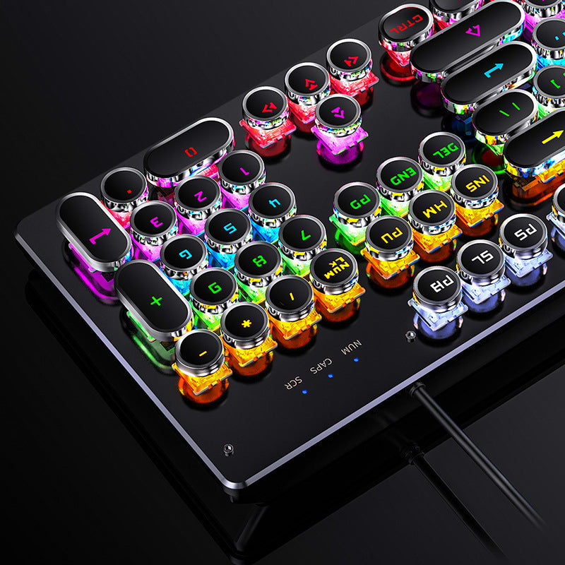 Retro Mechanische Gaming Tastatur Brehn