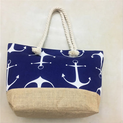 Geräumige Strandtasche mit Maritimen Ankerdesign Brehn