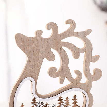 Holz Rentier Figur Dekoration