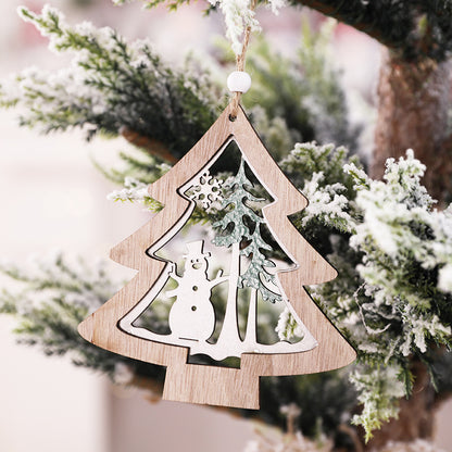 Festliches sternförmiges Holzornament
