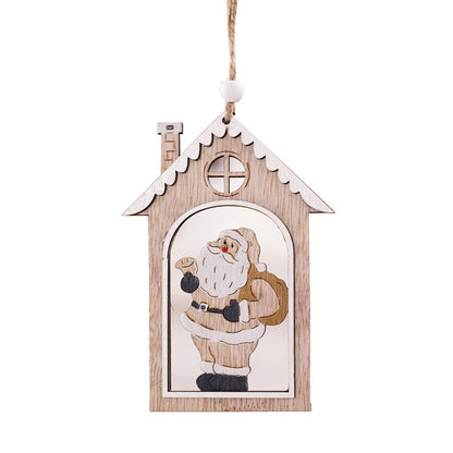 Festliches sternförmiges Holzornament
