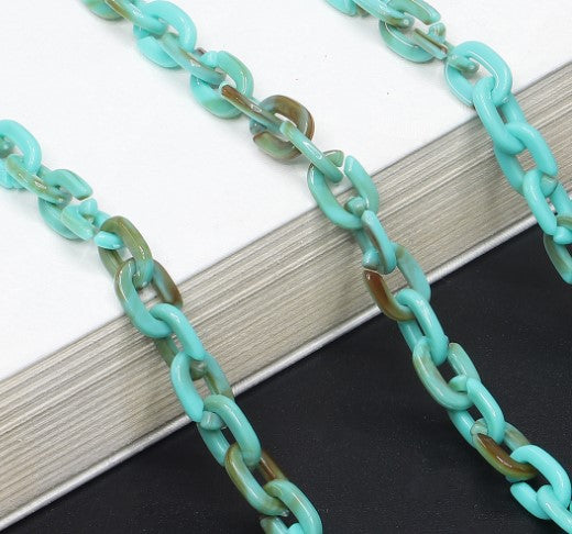 Chunky Harz Brillen Kette Brehn