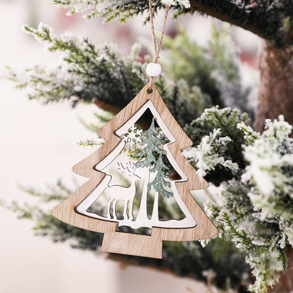 Festliches sternförmiges Holzornament