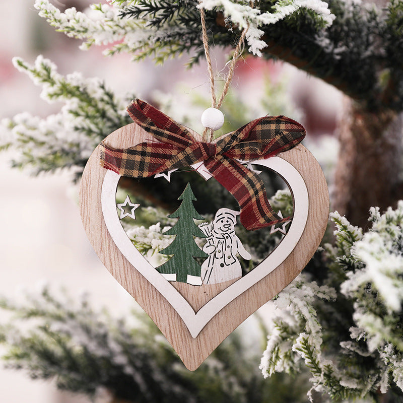 Festliches sternförmiges Holzornament