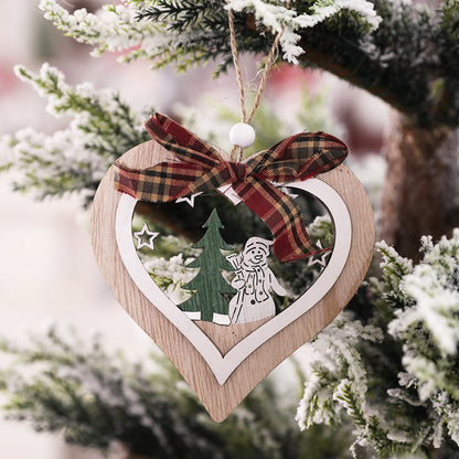 Festliches sternförmiges Holzornament