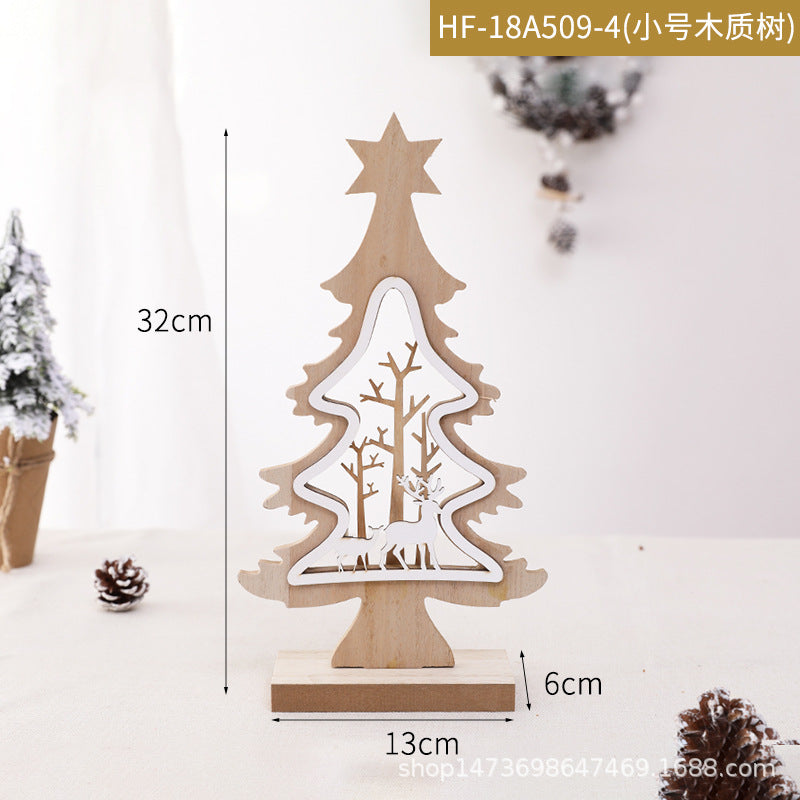 Dekorative Holz-Weihnachtsbaumdekoration