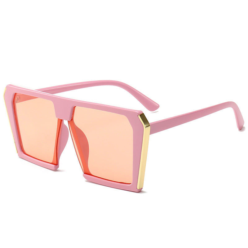 Damen stilvolle geometrische Sonnenbrille im kantigen Design Brehn