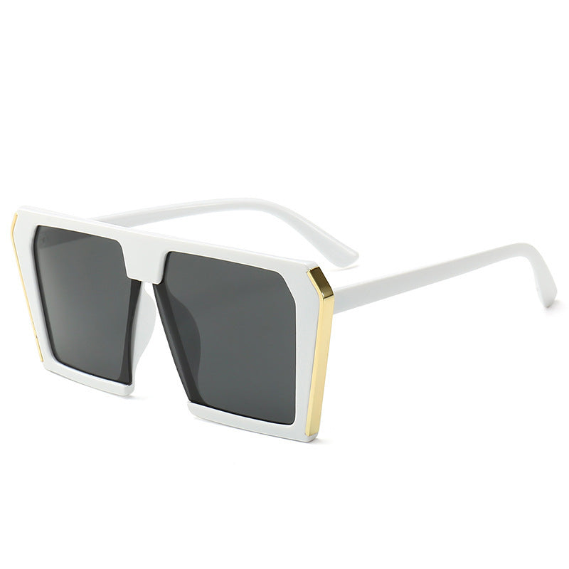 Damen stilvolle geometrische Sonnenbrille im kantigen Design Brehn