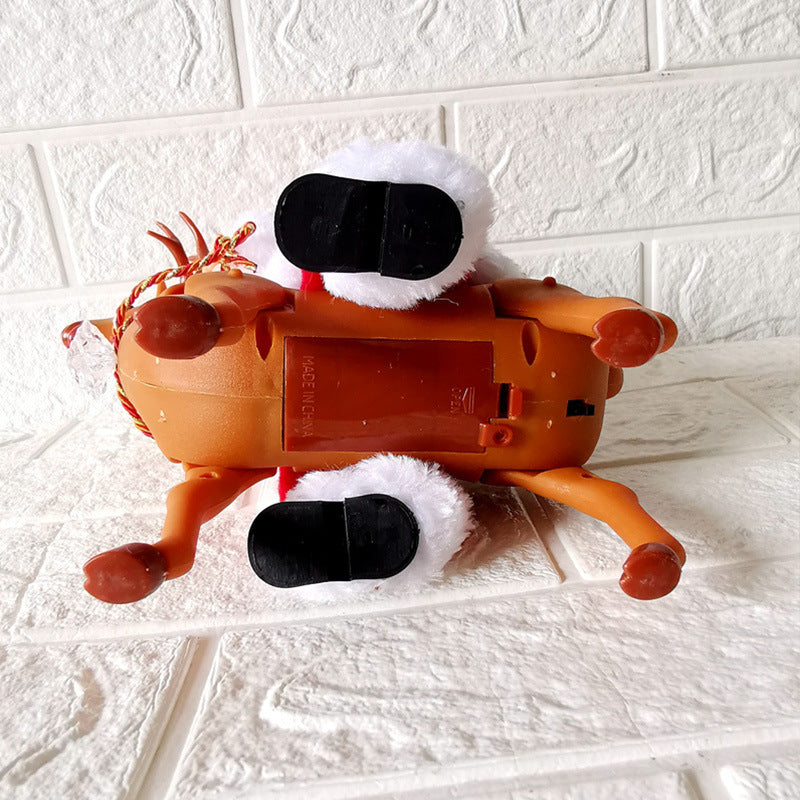 Dekorative Weihnachtsmann mit Rentier