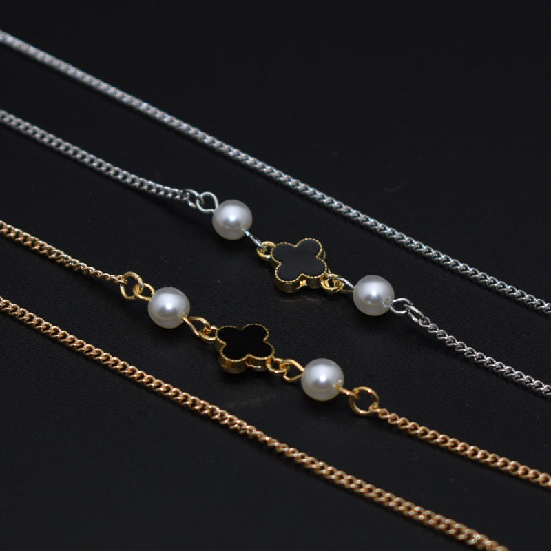Elegante geschichtete Brillen Kette Brehn