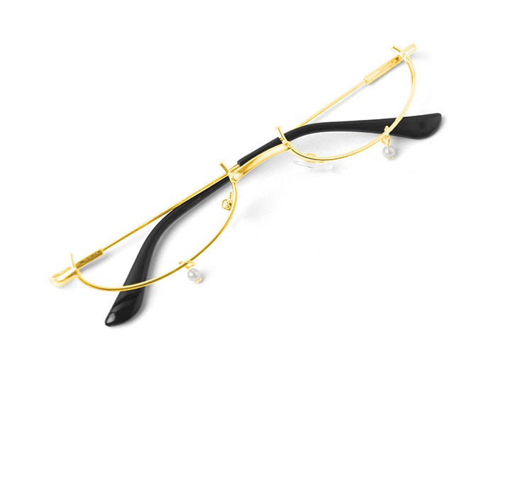 Elegante Lange Perlenkette Brillenhalter Brehn