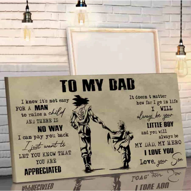 Personalisierter Vater-Sohn-Leinwanddruck