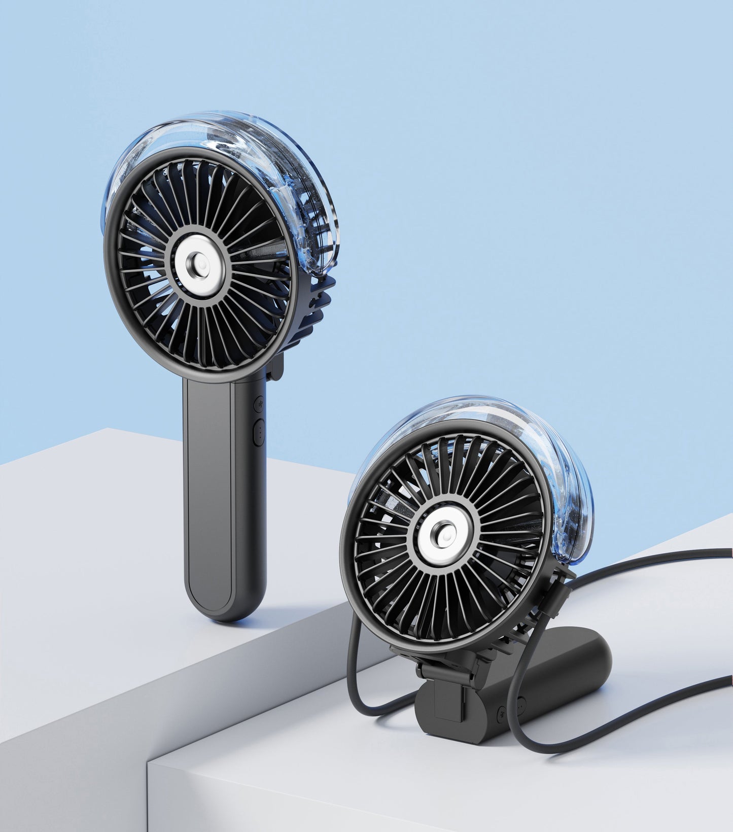 Tragbarer Nebelventilator - 180° faltbar | Brehn