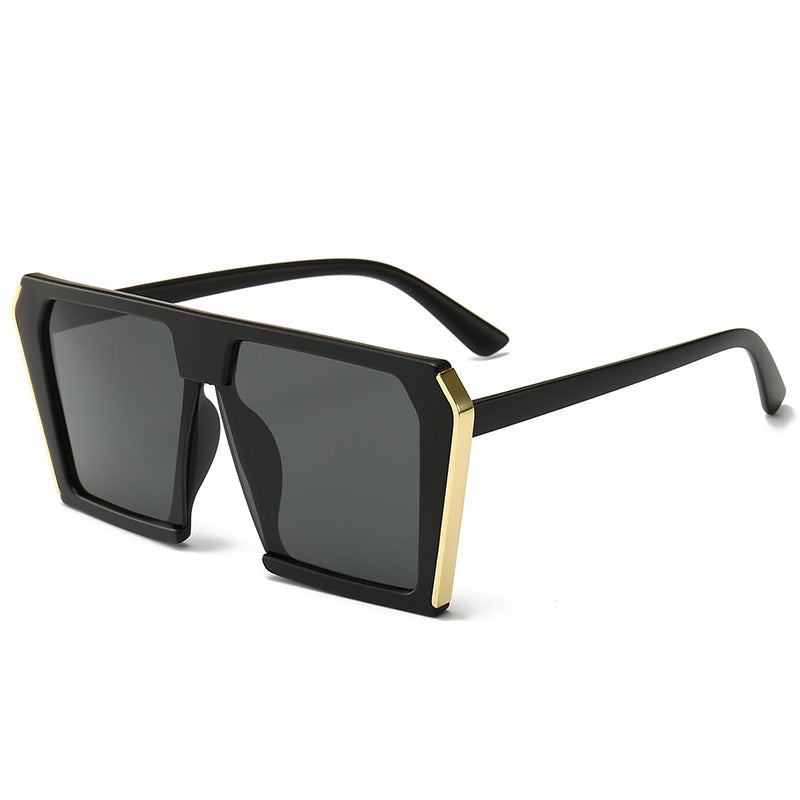 Damen stilvolle geometrische Sonnenbrille im kantigen Design Brehn
