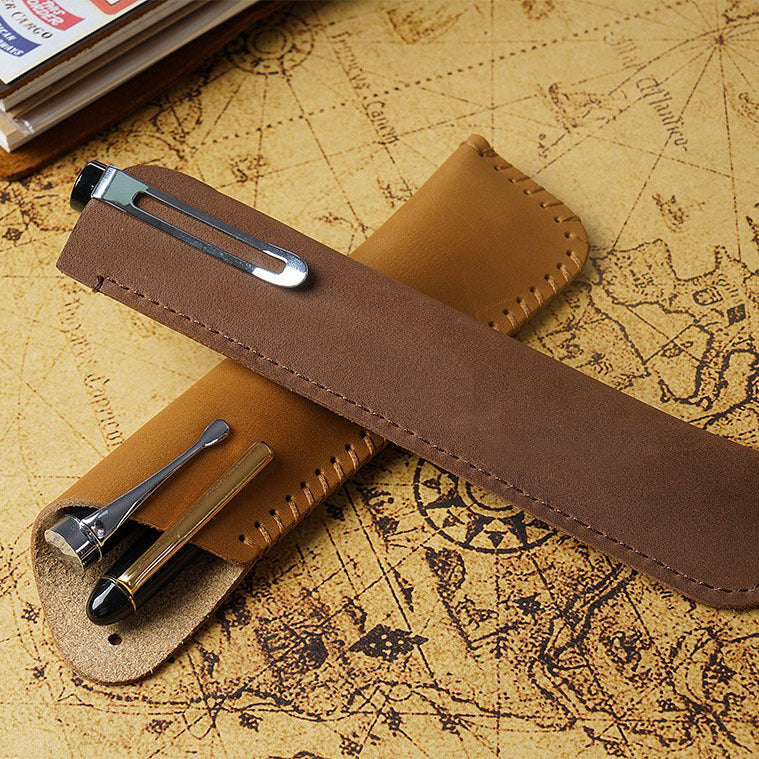 Leder Bleistift Rolltasche