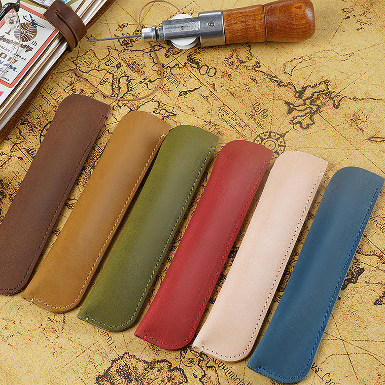 Leder Bleistift Rolltasche