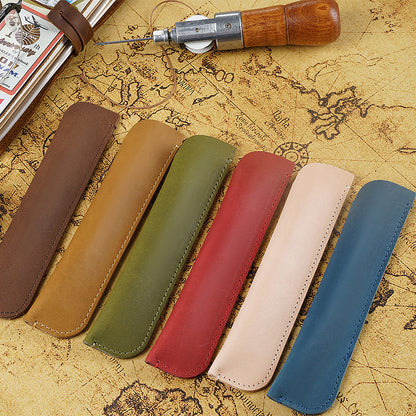Leder Bleistift Rolltasche