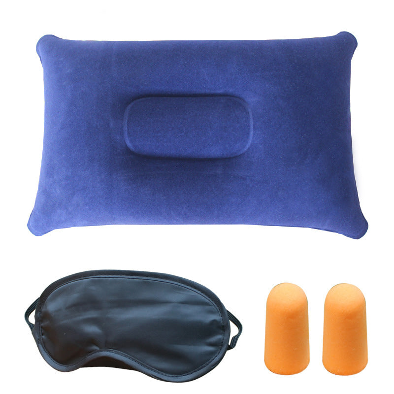 Komfortables Nackenkissen Set mit Schlafmaske und Ohrstöpseln Brehn