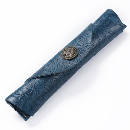 Handgefertigtes Leder Bleistiftrolle Etui