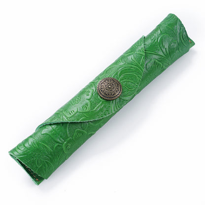 Handgefertigtes Leder Bleistiftrolle Etui