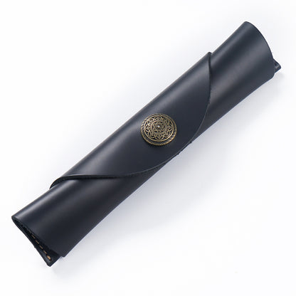 Handgefertigtes Leder Bleistiftrolle Etui